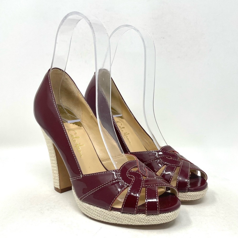 Cole Haan‎ D21439 Pumps Red Patent Leather Womens 6 - Picture 2 of 8